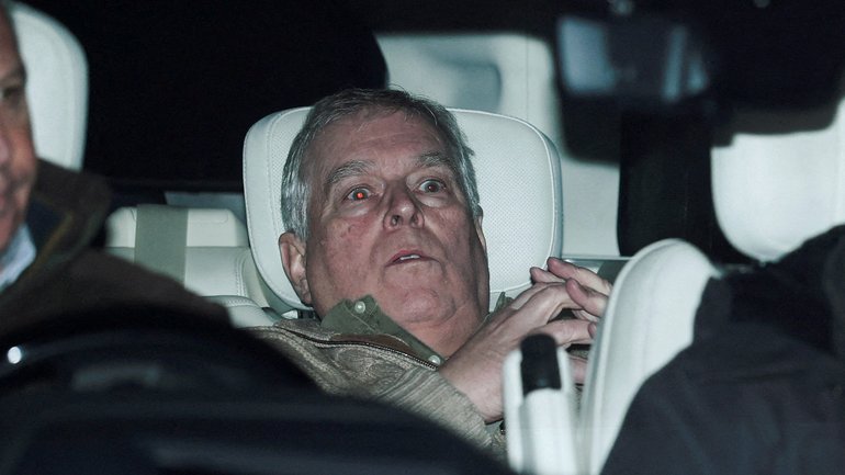 Andrew Mountbatten Windsor, younger brother of Britain?s King Charles, formerly known as Prince Andrew, leaves Aylsham Police Station on a vehicle, on the day he was arrested on suspicion of misconduct in public office, after the U.S. Justice Department released more records tied to the late financier and convicted sex offender Jeffrey Epstein, in Aylsham, Britain, February 19, 2026. REUTERS/Phil Noble     TPX IMAGES OF THE DAY