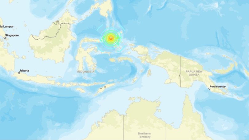 The earthquake occurred in eastern Indonesia.