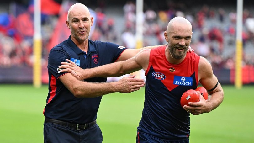 Steven King's appointment as Melbourne coach  seems to have re-energised players such as Max Gawn. (James Ross/AAP PHOTOS)
