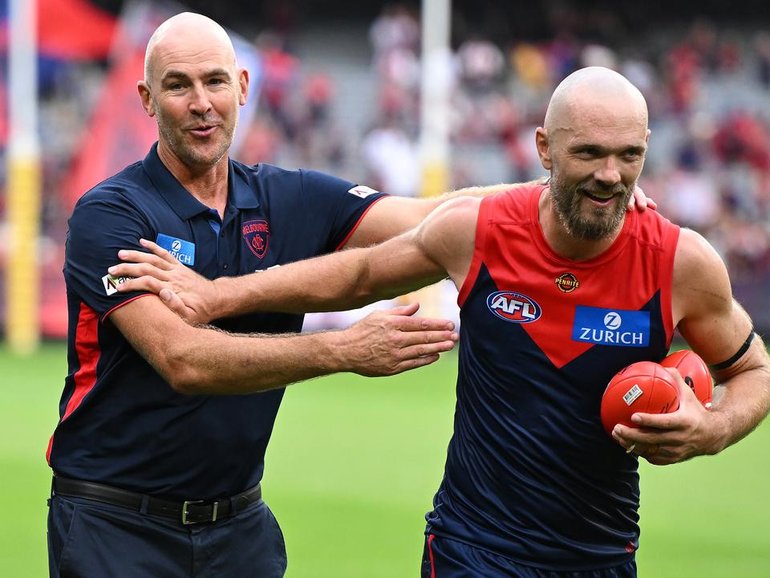 Steven King's appointment as Melbourne coach  seems to have re-energised players such as Max Gawn. (James Ross/AAP PHOTOS)