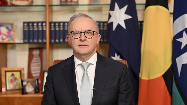 Prime Minister Anthony Albanese appeared in a widely panned televised address. NewsWire / Joseph Olbrycht-Palmer