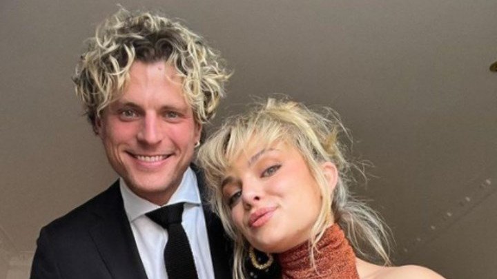 Abbie Chatfield with Konrad Bien-Stephen.