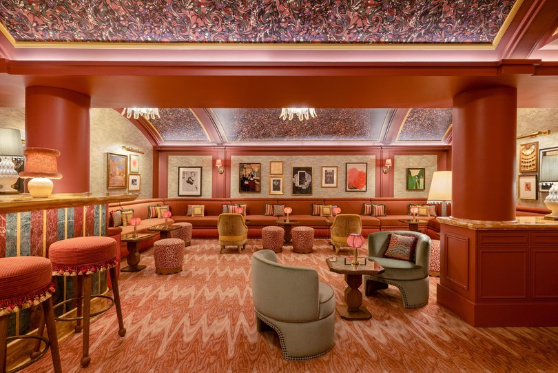 The magnificent interior of Le Grand Mazarin.