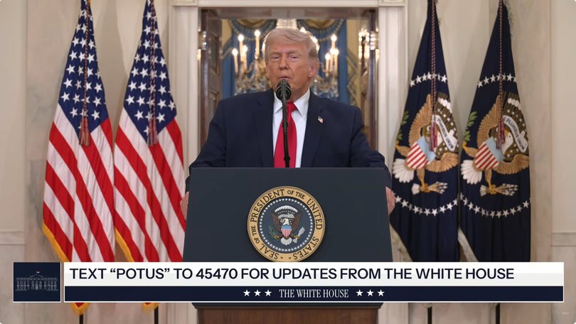 US President Donald Trump delivers an Address to the Nation, Apr. 1, 2026