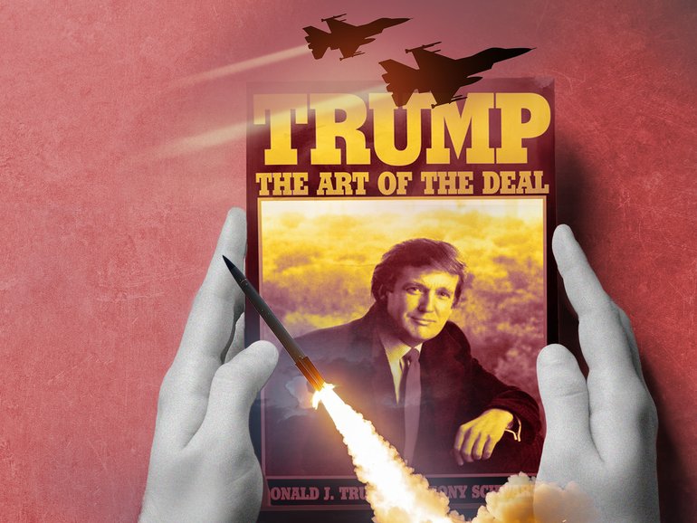 Trump’s war strategy appears to come straight from his playbook.