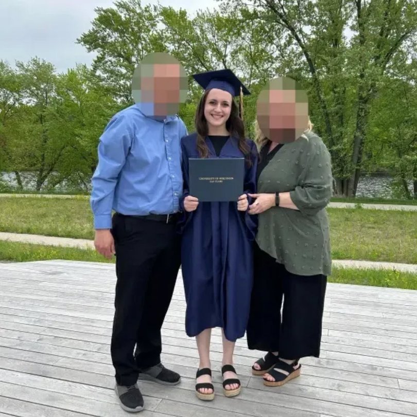 Nadia Horn, 22, was a teacher at a Wisconsin secondary school when she allegedly groomed two teenage pupils into having sex with her, and brought a third back to her apartment. Picture: Unknown