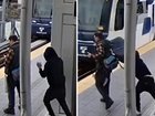Video footage shows a horrifying encounter at a train station in Seattle.