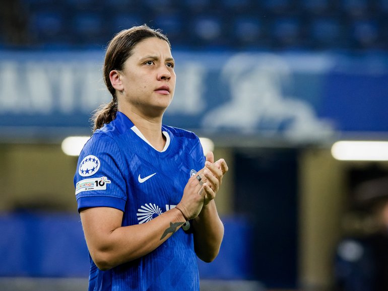 Australia captain Sam Kerr has been quick to pour doubt on a report that she’ll leave Chelsea to join American club Denver Summit at the end of the season.