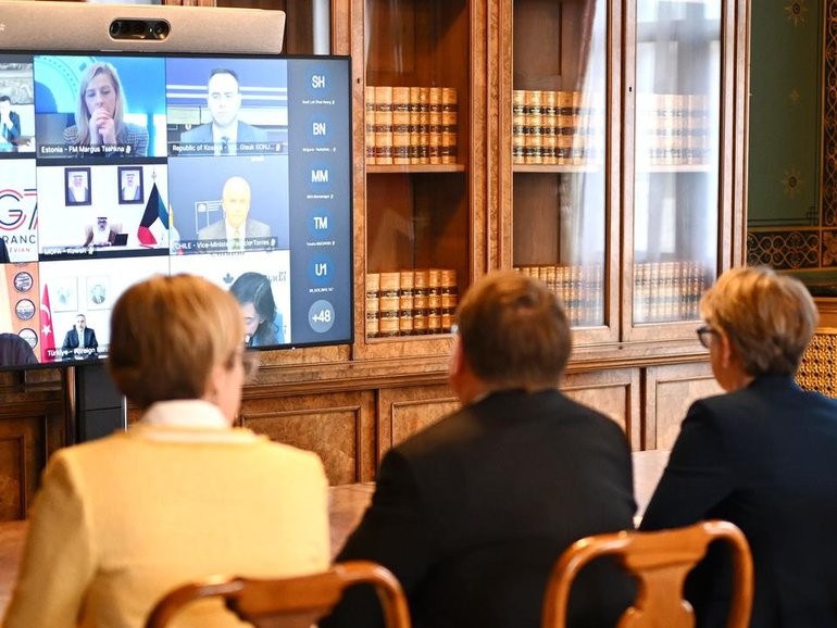 Forty countries are discussing joint action to reopen the Strait of Hormuz amid the Iran conflict. 