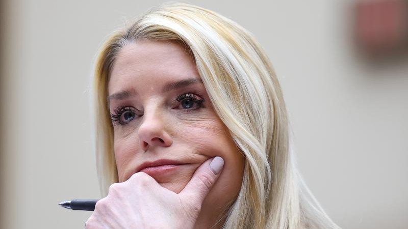 Pam Bondi will move to a "new job in the private sector," US President Donald Trump says.