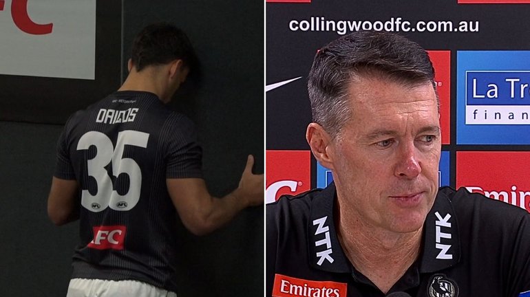 Collingwood coach Craig McRae has explained the situation around Nick Daicos before the superstar was ruled out of the game.