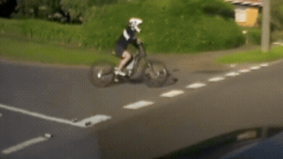 Victoria Police have launched a manhunt for e-bike rider who crashed into a ute and rode away. 