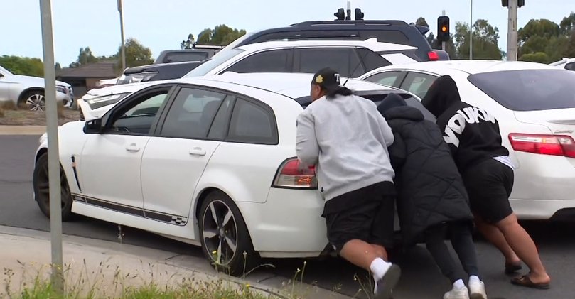 One driver ran out of petrol while waiting in line.