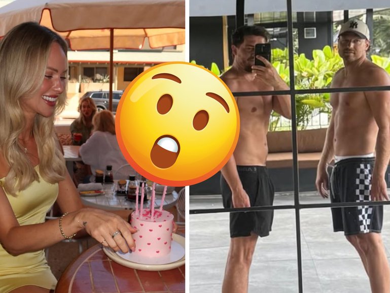 Jules Neale (left) has made her alliance with Ben Crosley (far right) public, just months after their successive marriages broke down when their spouses allegedly had an affair.