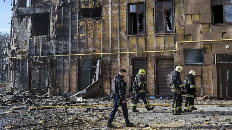 One person was killed in the Kharkiv region during Russian strikes in the past 24 hours. (EPA PHOTO)