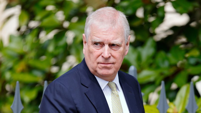 Andrew Mounbatten-Windsor attends traditional Easter Sunday Mattins Service at St George's Chapel, Windsor Castle on April 20, 2025 in Windsor, England.