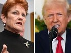Pauline Hanson has previously described Donald Trump as ‘patriotic leader who has the best interests of his people at heart’.