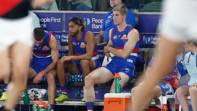 Arty Jones and Tim English ended the Bulldogs’ win over Essendon on the bench.