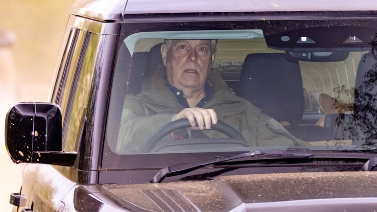 Andrew Mountbatten Windsor was spotted alone, driving on the Sandringham Estate in Norfolk on Easter Sunday.