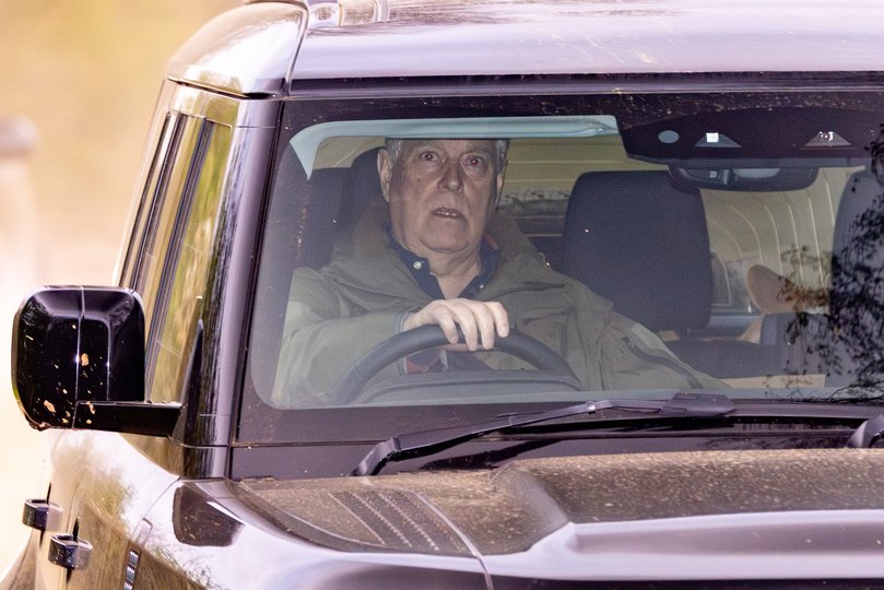 Andrew Mountbatten Windsor spotted driving on the Sandringham Estate in Norfolk, as the Royal family spends Easter in Windsor. 