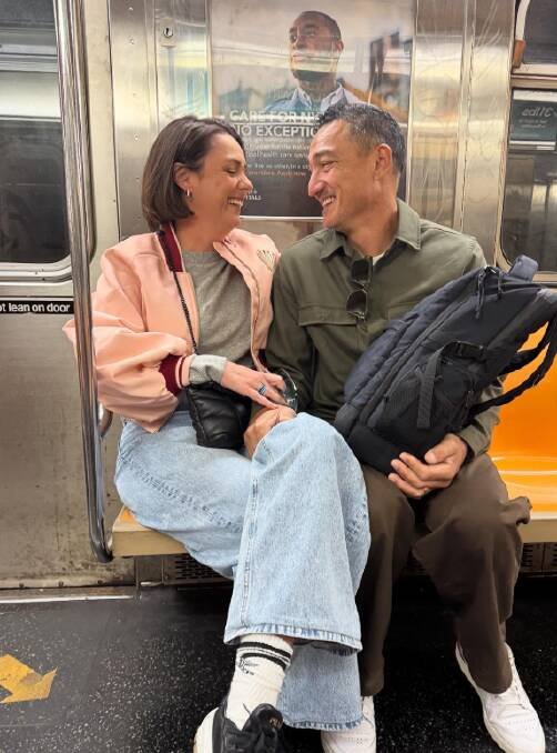 Celeste Barber and Api Robin in New York last year. Picture Instagram