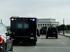 President Donald Trump's motorcade.