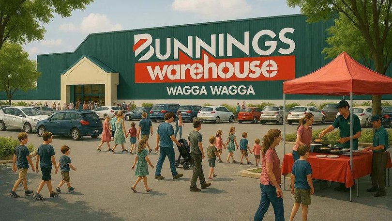 AI-generated image of Bunnings Wagga Wagga.