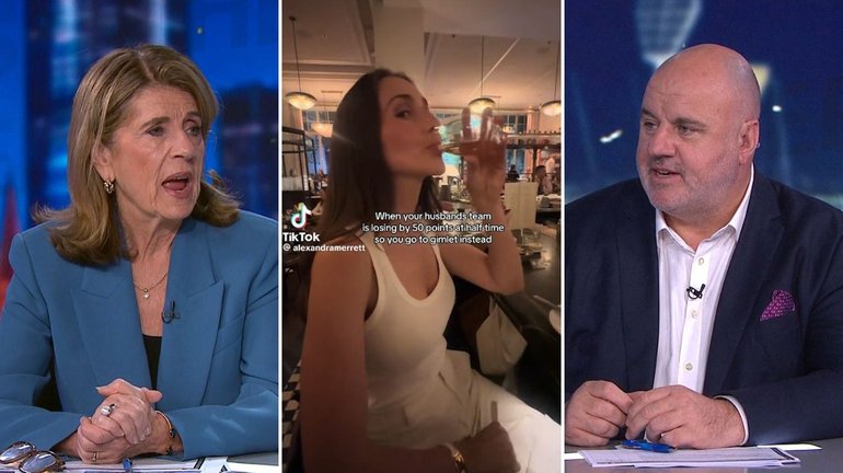 Caroline Wilson and Craig Hutchison debated the social media post by Zach Merrett’s wife. 