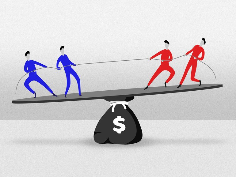 Government borrowing costs around the globe are being pulled in opposite directions.