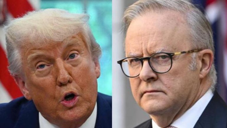 Anthony Albanese has dismissed questions about Donald Trump’s criticisms of Australia’s response to the conflict in the Middle East.
