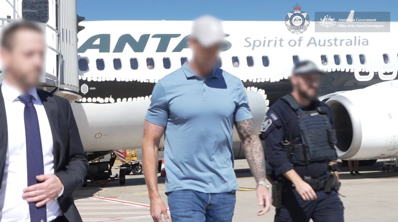 Former Australian soldier Ben Roberts-Smith was arrested at Sydney Airport on Tuesday morning over alleged war crimes