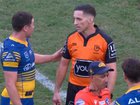 Mitch Moses made contact with the ref. 