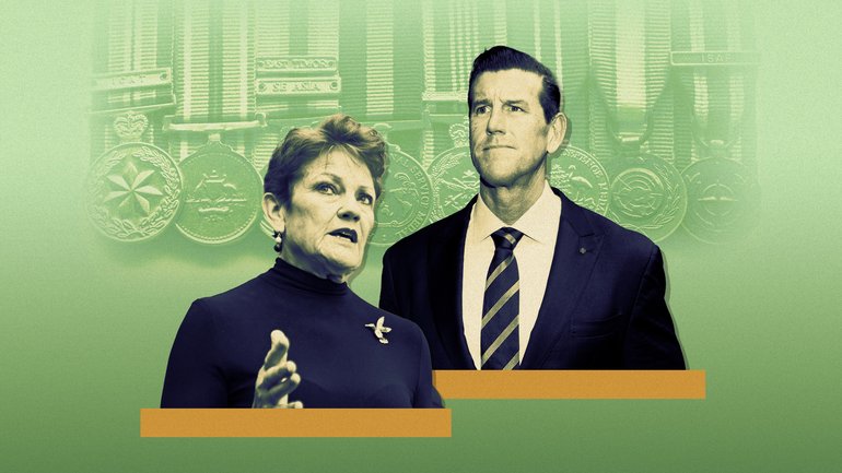 Pauline Hanson says she stands by Ben Roberts-Smith and has hit out at his “disgraceful” arrest in front of his teenage daughters.