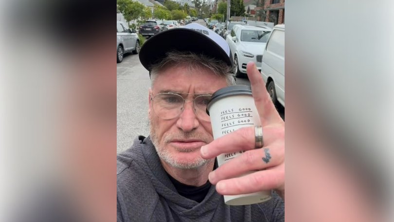 Dave Hughes has aired his discontent online after a driver pulled a wild move in a Melbourne street.