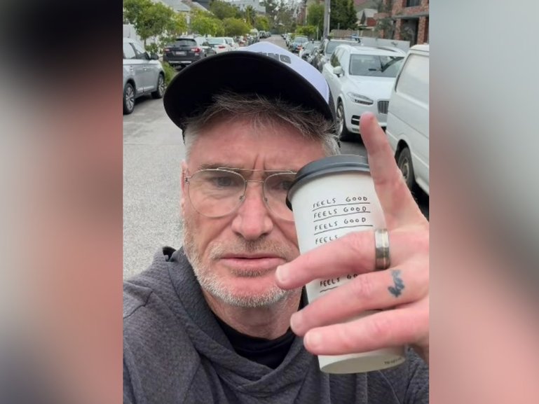 Dave Hughes has aired his discontent online after a driver pulled a wild move in a Melbourne street.