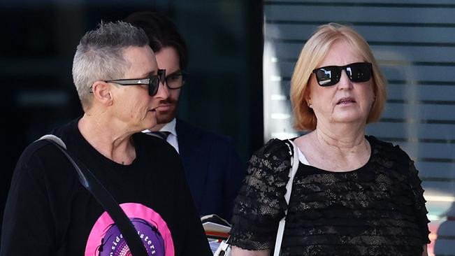 Maree Crabtree (right) is accused of murdering her adult son with an overdose of painkillers.