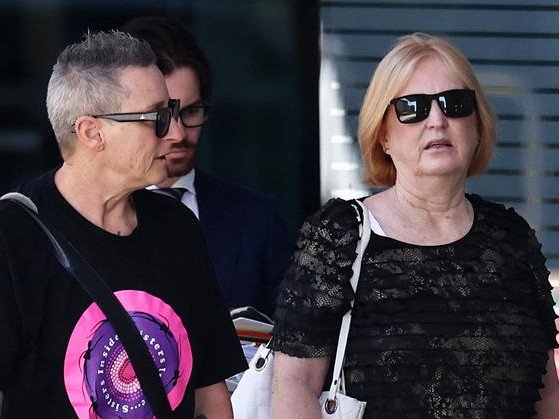 Maree Crabtree (right) is accused of murdering her adult son with an overdose of painkillers. 