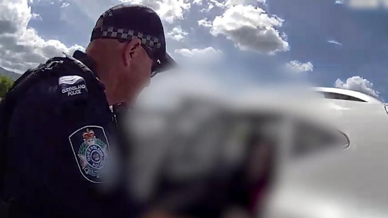 Three police officers were injured while trying to stop suspected car thieves in north Queensland.