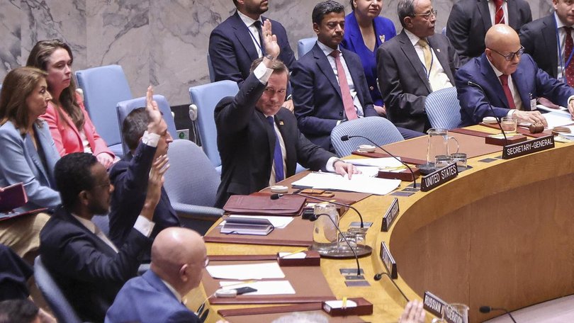 China and Russia have voted against a resolution on the Strait of Hormuz at the Security Council.