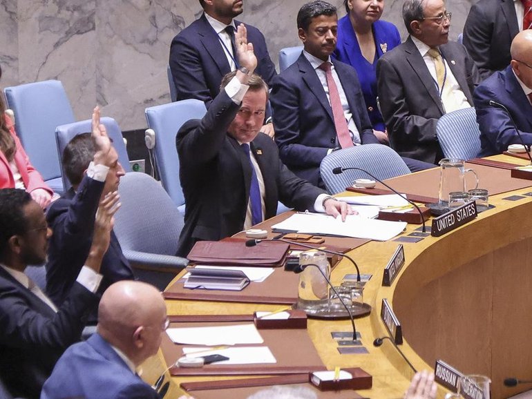 China and  Russia have voted against a resolution on the Strait of Hormuz at the Security Council. 