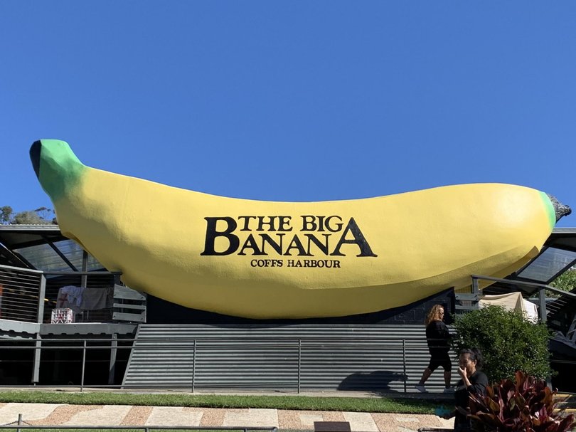The Big Banana was vandalised over the Easter weekend. .