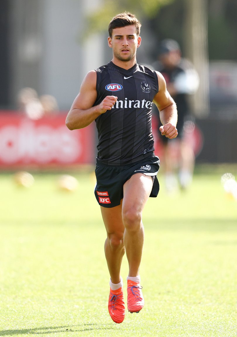 Daicos at Collingwood training on Wednesday morning. 