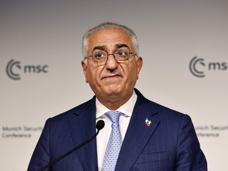 Swedish researcher Arvin Khoshnood is a backer of Iranian opposition leader Prince Reza Pahlavi, pictured.