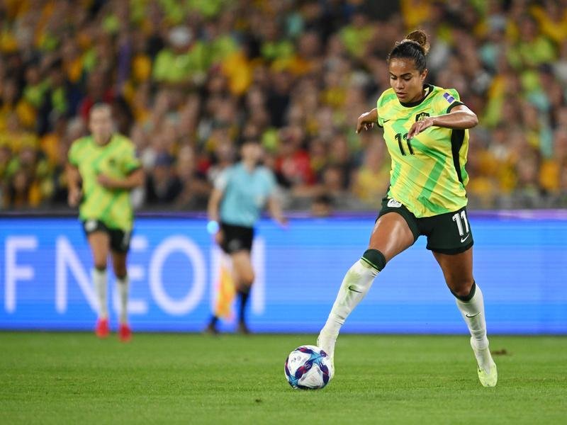 Mary Fowler won't be joining the Matildas on their African sojourn. (Dean Lewins/AAP PHOTOS)