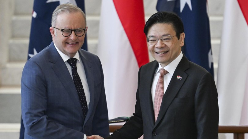 Anthony Albanese and Singapore Prime Minister Lawrence Wong will discuss energy at the annual leaders’ meeting.
