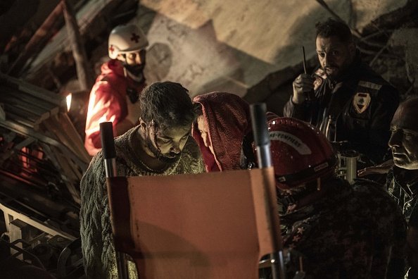 A view of the destruction after the Israeli military carried out three airstrikes on Beirut, Lebanon on April 08, 2026. 