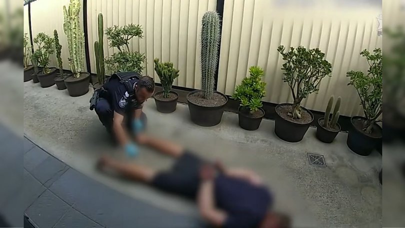 Police could be seen pulling cactus barbs from the teenager’s leg in bodycam footage of the incident.