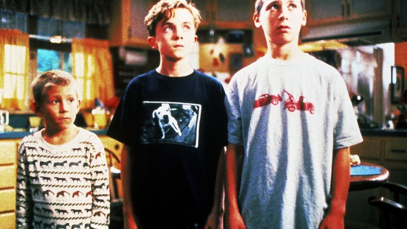 Erik Per Sullivan, pictured with Muniz and Christopher Masterson, did not reprise the role.