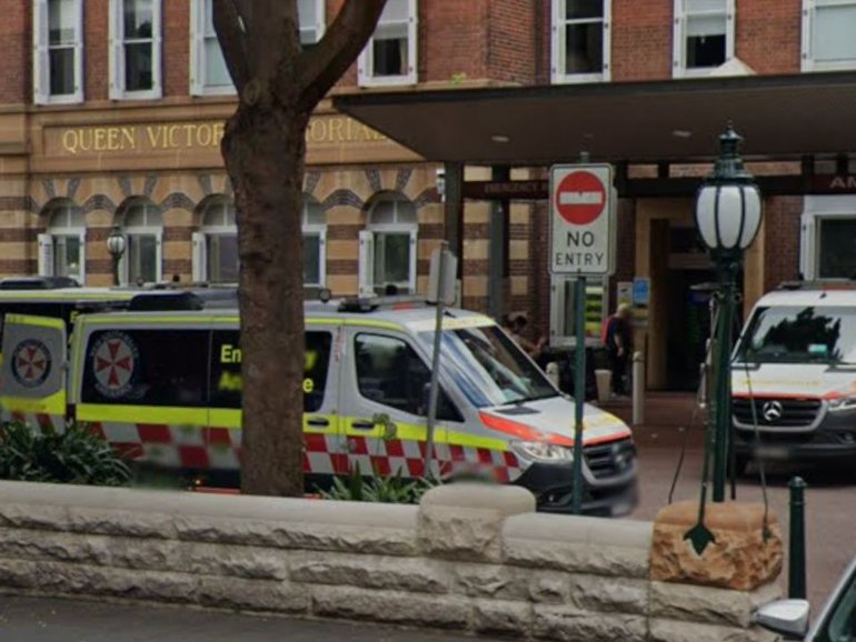 A patient was allegedly attacked with a hammer at Royal Prince Alfred Hospital in Sydney.