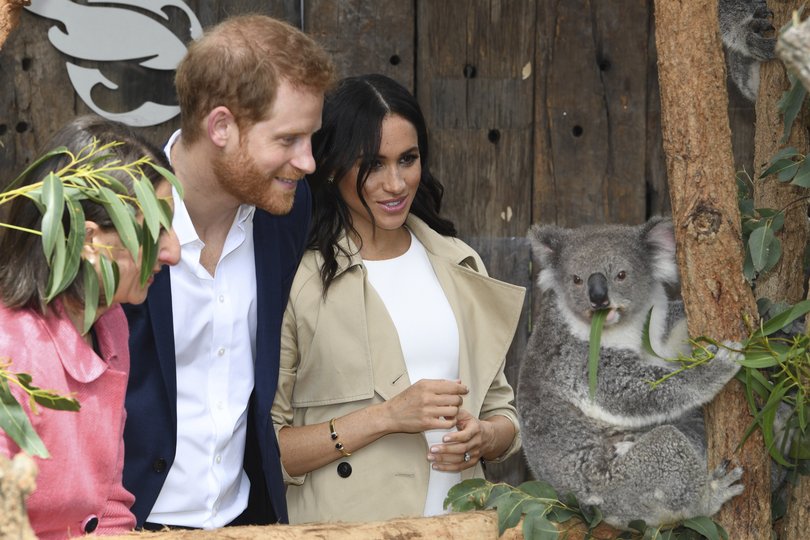 Meghan and Harry at Taronga Zoo in Sydney in 2018.